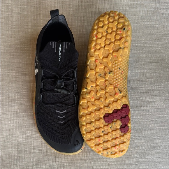 Vivobarefoot Recycled Black White EUR 39L Primus Trail Knit Obsidian - Picture 5 of 12